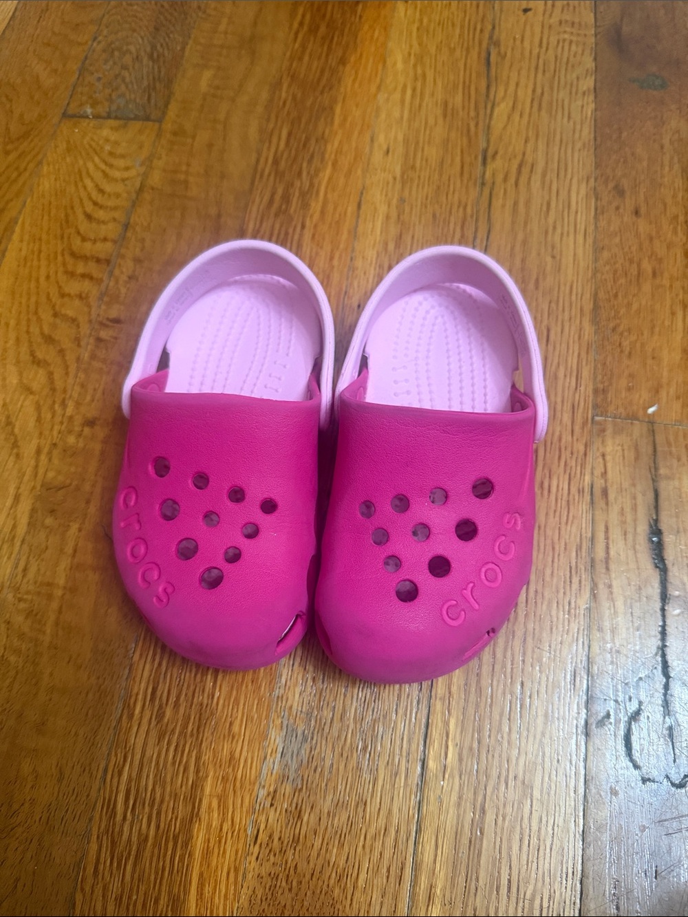 CROCS Kids' Pink & Light Pink Classic Clog